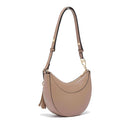 Hobo Bag Media Donna LIU JO stampa Bottalata color Mocha con Charm