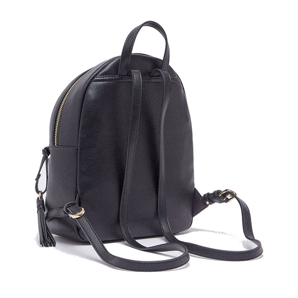 Zaino Donna LIU JO Better stampa Bottalata Nera con Charm