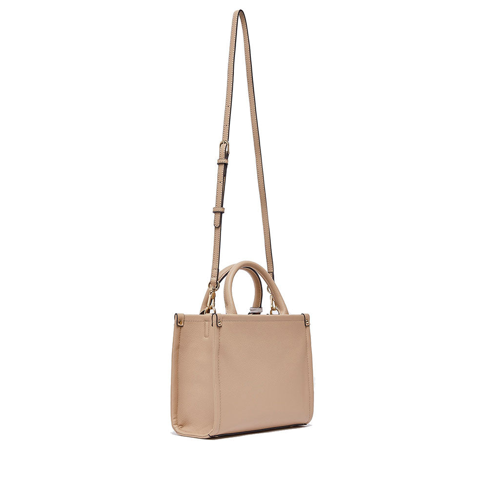 Borsa Donna a Mano LIU JO Better stampa Bottalata Dark Cipria con Charm