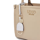 Borsa Donna a Mano LIU JO Better stampa Bottalata Dark Cipria con Charm