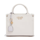 Borsa Donna a Mano LIU JO Better stampa Bottalata color Crema con Charm