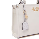 Borsa Donna a Mano LIU JO Better stampa Bottalata color Crema con Charm