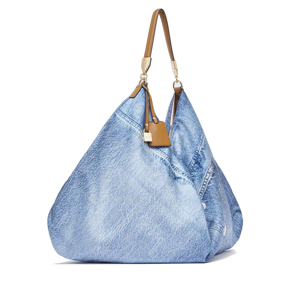 Liu Jo Borsa Foulard Schultertasche – Damen, Light Denim