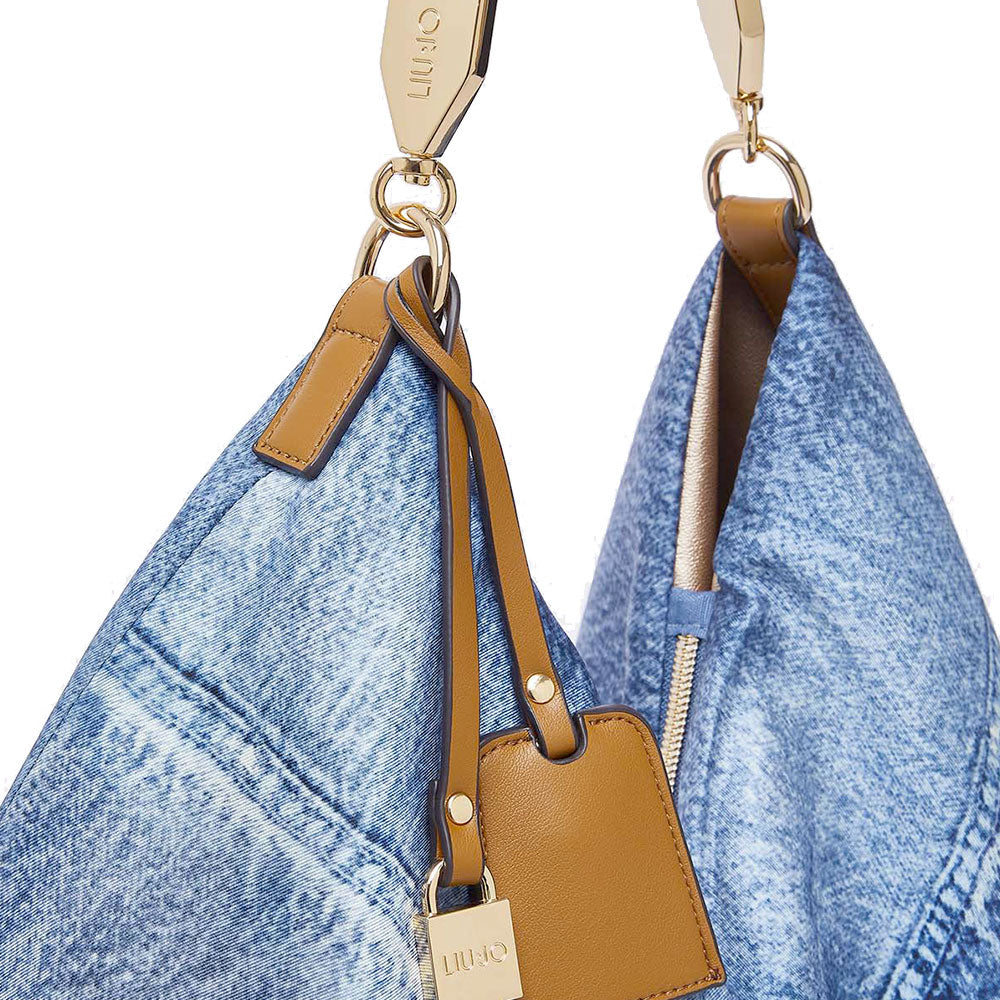 Liu Jo Borsa Foulard Schultertasche – Damen, Light Denim