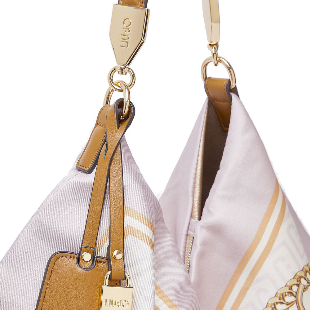 Borsa Foulard Donna LIU JO in Raso Stampato Rosa