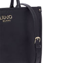 Borsa Donna a Mano Large LIU JO Better stampa Bottalata Nera con Charm