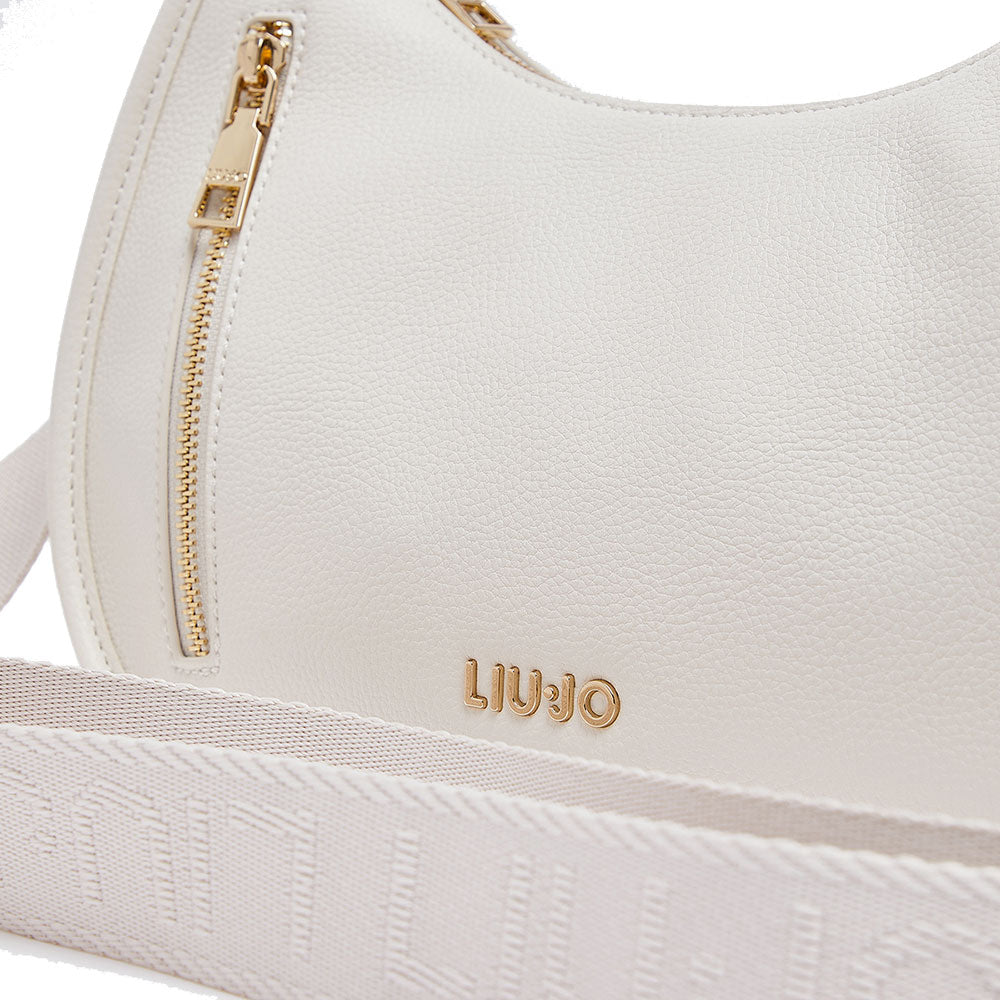 Hobo Bag Small Donna LIU JO Better stampa Bottalata color Crema