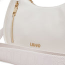 Hobo Bag Small Donna LIU JO Better stampa Bottalata color Crema