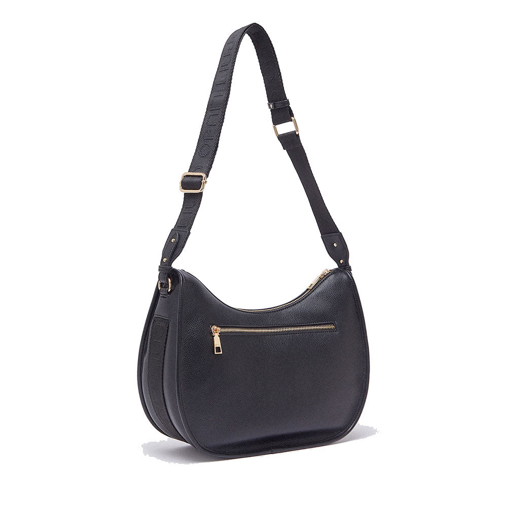 Hobo Bag Media Donna LIU JO Better stampa Bottalata Nera