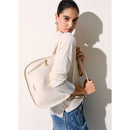 Hobo Bag Media Donna LIU JO Better stampa Bottalata color Crema