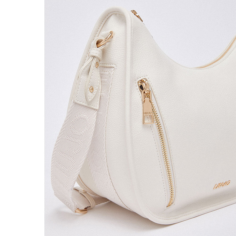Hobo Bag Media Donna LIU JO Better stampa Bottalata color Crema