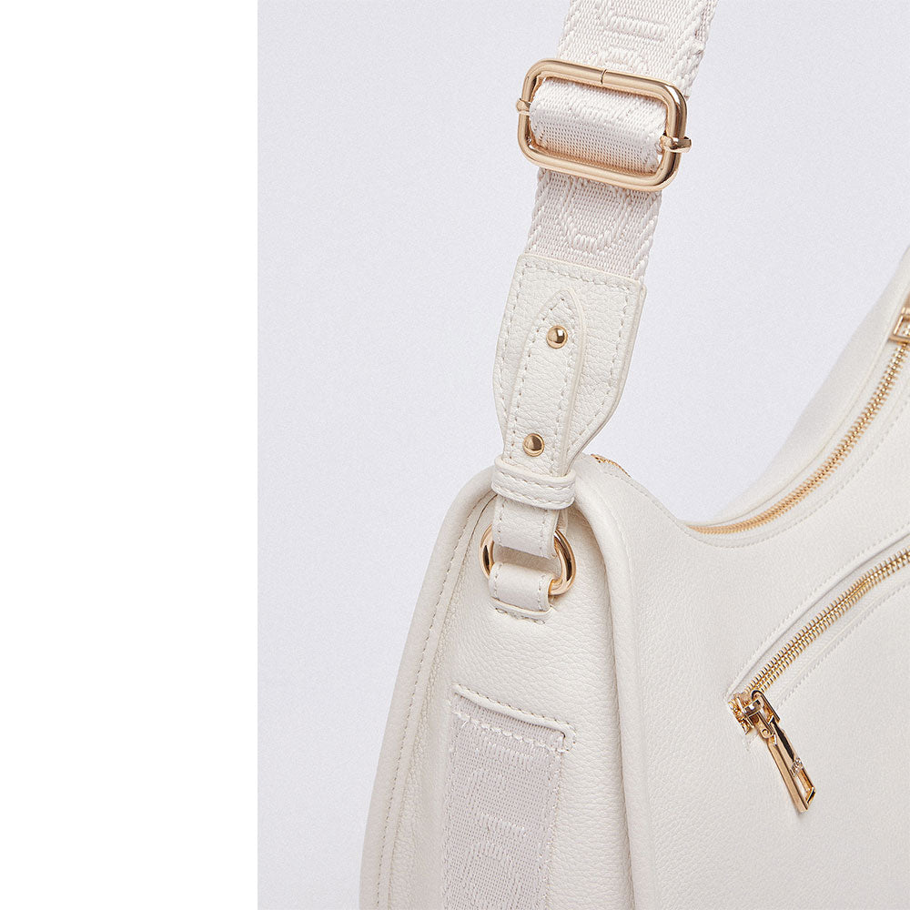 Hobo Bag Media Donna LIU JO Better stampa Bottalata color Crema
