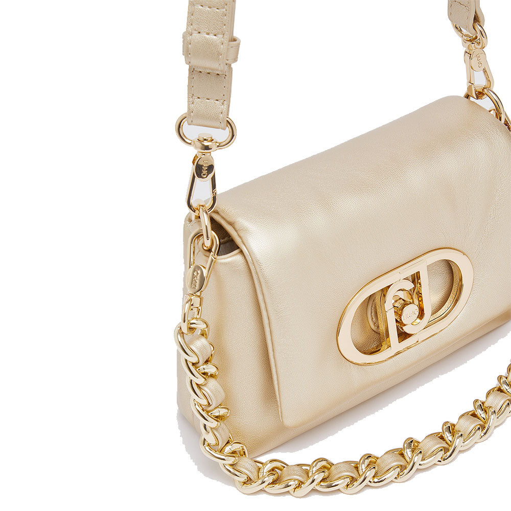 Borsa Donna Mini a Spalla LIU JO Better linea La Puffy Oro Chiaro