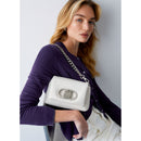 Borsa Donna Mini a Spalla LIU JO Better linea La Puffy color Crema con Logo Gioiello