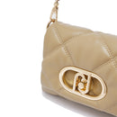 Borsa Donna Mini a Spalla LIU JO Better linea La Puffy in Ecopelle Trapuntata color Fango