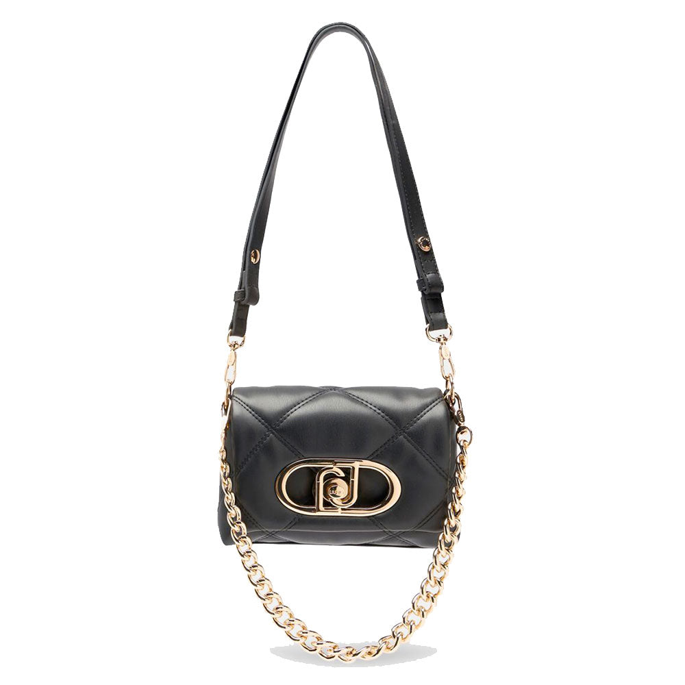 Borsa Donna Mini a Spalla LIU JO Better linea La Puffy in Ecopelle Trapuntata Nera