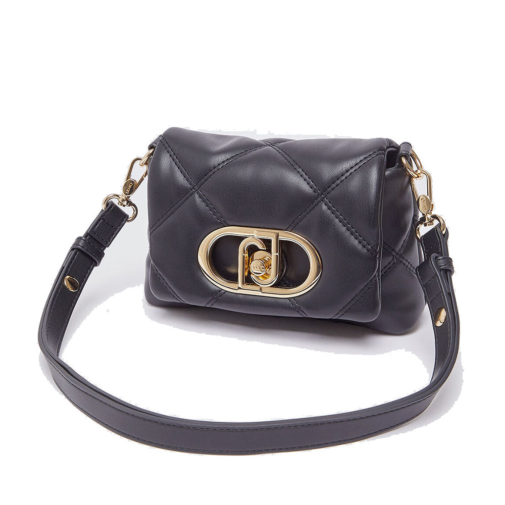 Borsa Donna Mini a Spalla LIU JO Better linea La Puffy in Ecopelle Trapuntata Nera