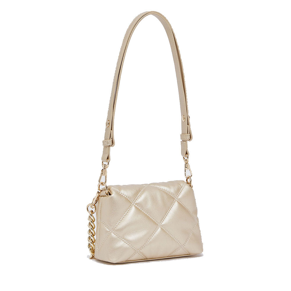 Borsa Donna Mini a Spalla LIU JO Better linea La Puffy in Ecopelle Trapuntata Light Gold