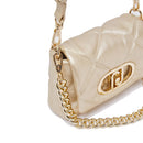 Borsa Donna Mini a Spalla LIU JO Better linea La Puffy in Ecopelle Trapuntata Light Gold