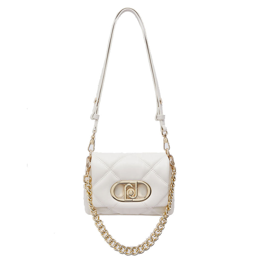 Borsa Donna Mini a Spalla LIU JO Better linea La Puffy in Ecopelle Trapuntata color Crema