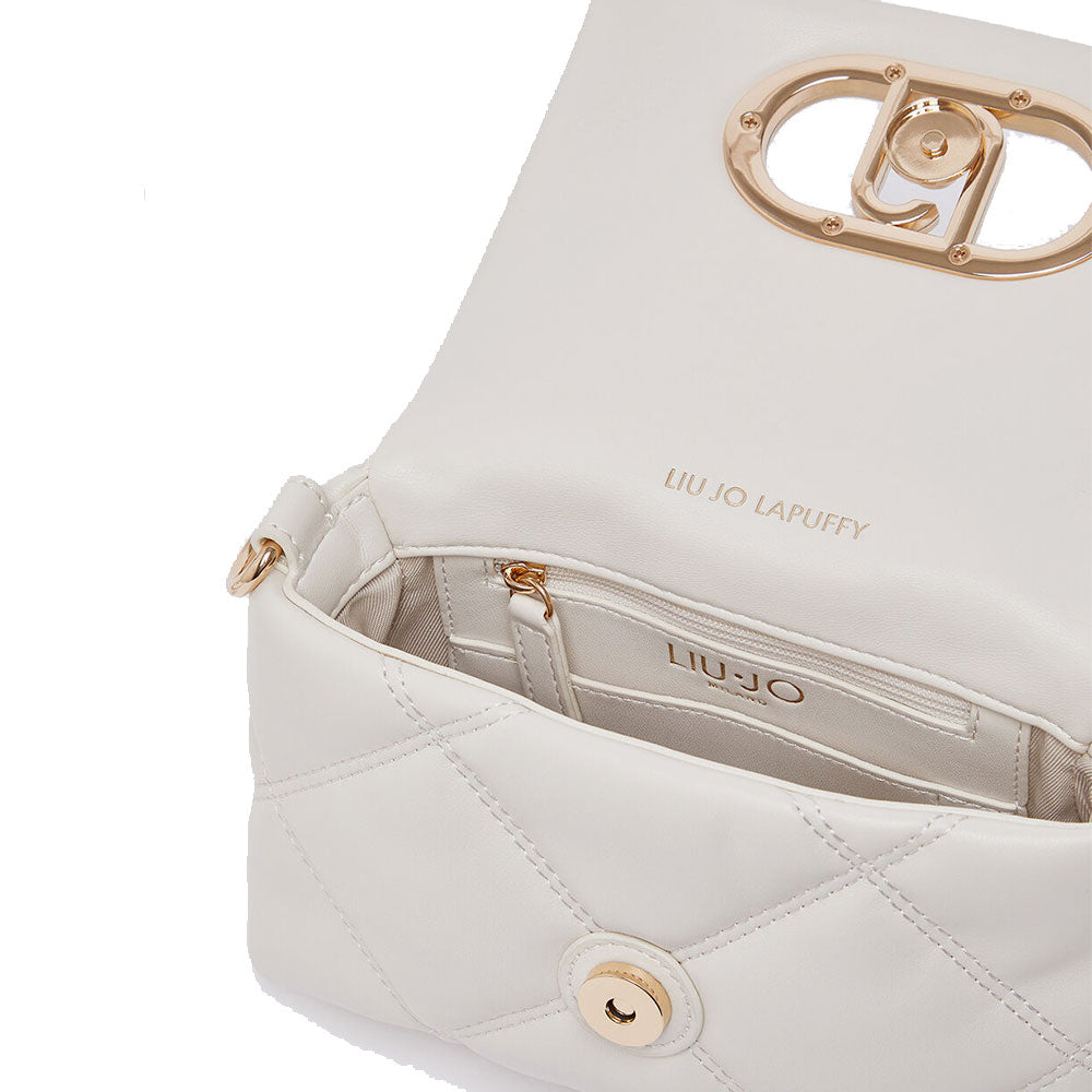 Borsa Donna Mini a Spalla LIU JO Better linea La Puffy in Ecopelle Trapuntata color Crema