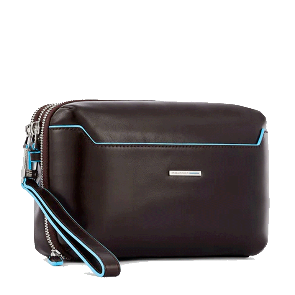 Pochette Uomo PIQUADRO in Pelle Linea Blue Square colore Nero - AC5940B2R