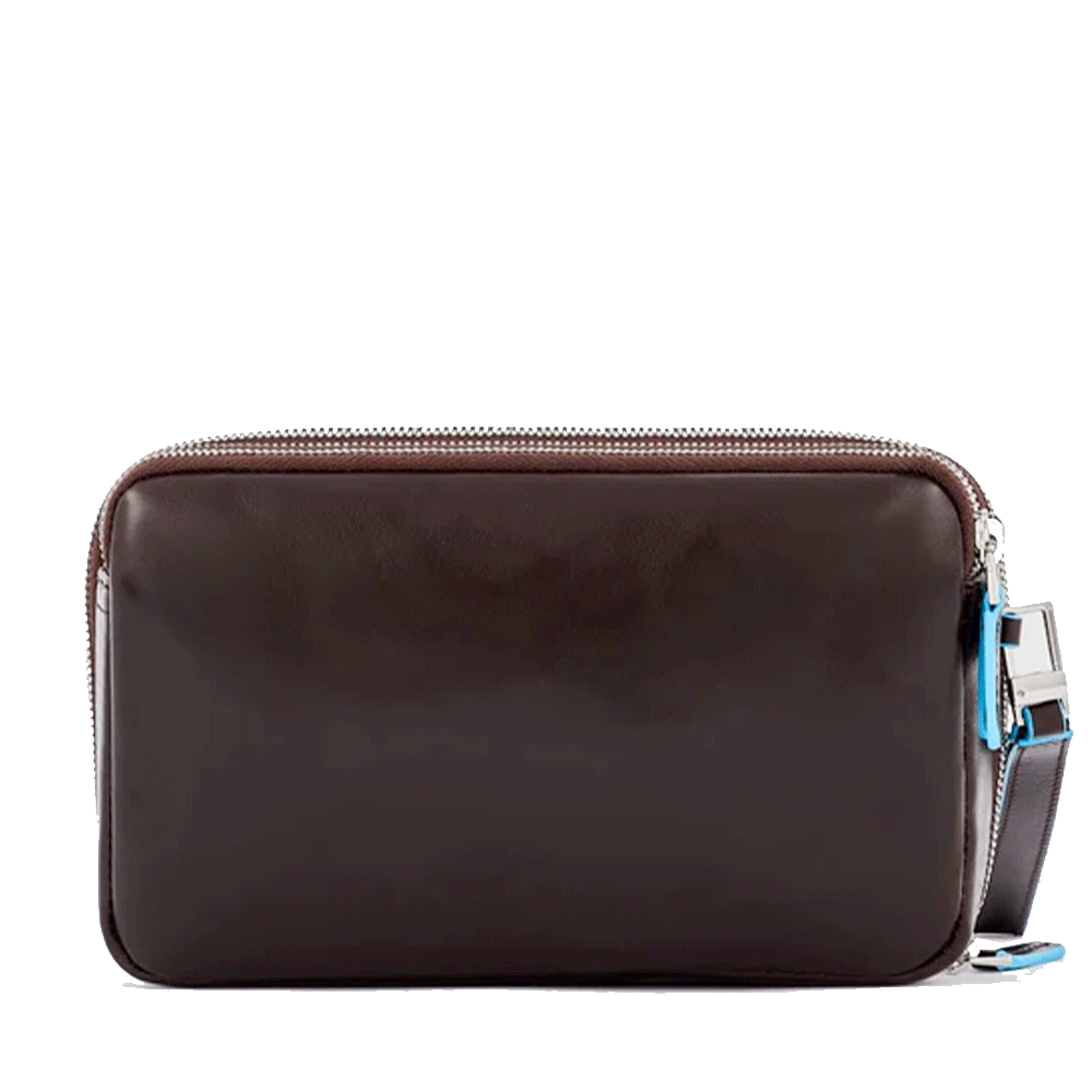 Pochette Uomo PIQUADRO in Pelle Linea Blue Square colore Mogano - AC5940B2R
