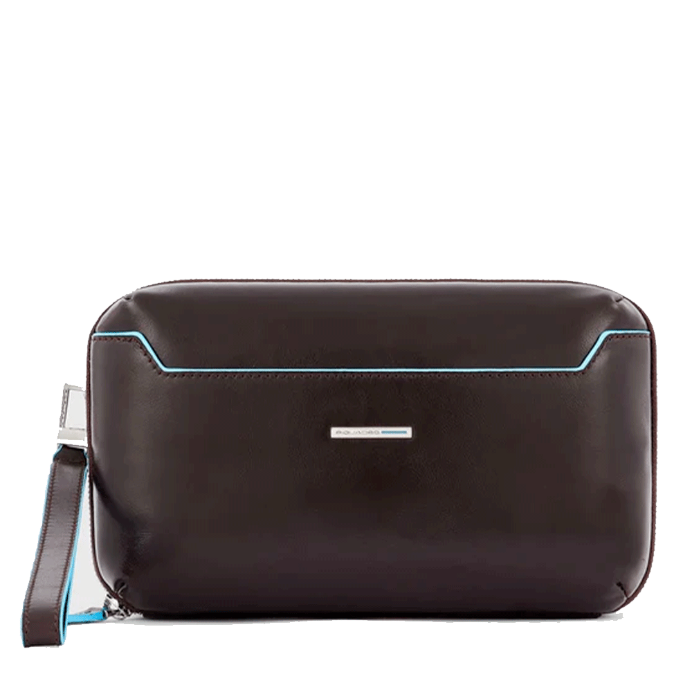 Pochette Uomo PIQUADRO in Pelle Linea Blue Square colore Mogano - AC5940B2R