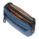 Herren-Pochette PIQUADRO aus Stoff in Avio mit Umhängeriemen Modell Corner - AC6492C2OW