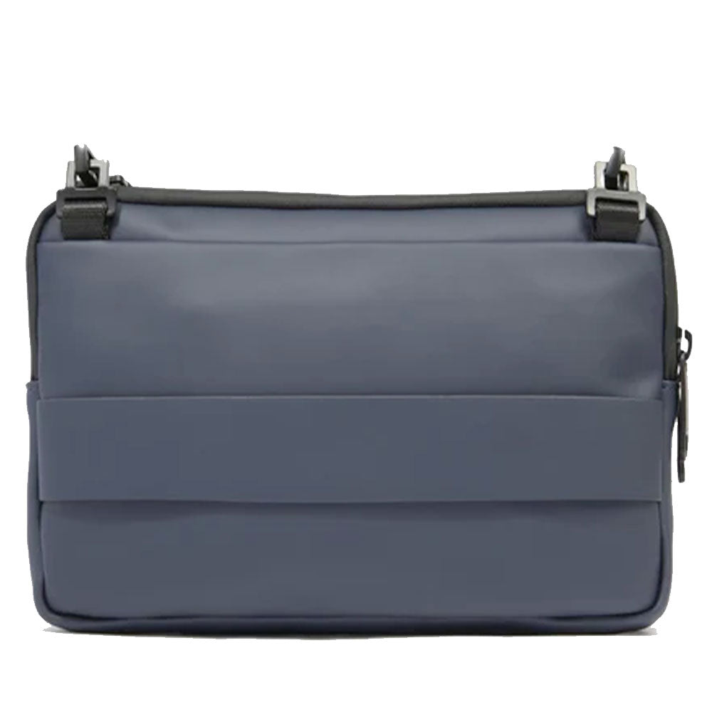 Herren-Pochette PIQUADRO aus Stoff in Blau mit Umhängeriemen Modell Corner - AC6492C2OW