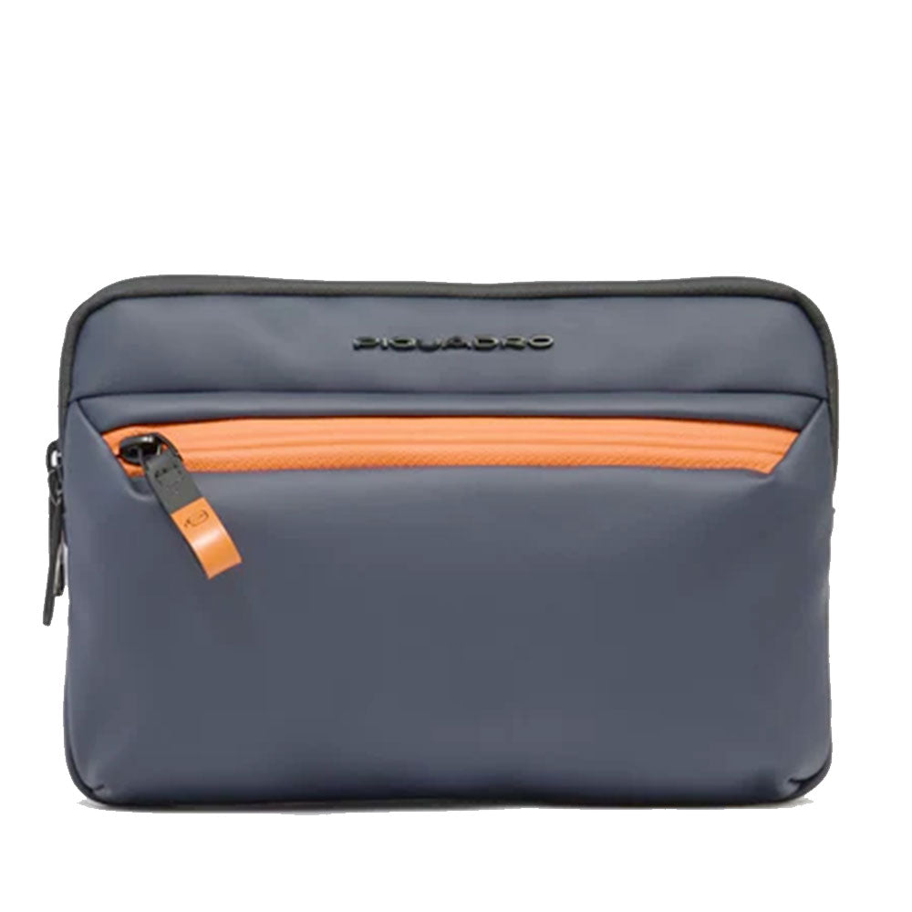 Pochette Uomo Piquadro in Tessuto colore Blu con Tracolla Linea Corner - AC6492C2OW
