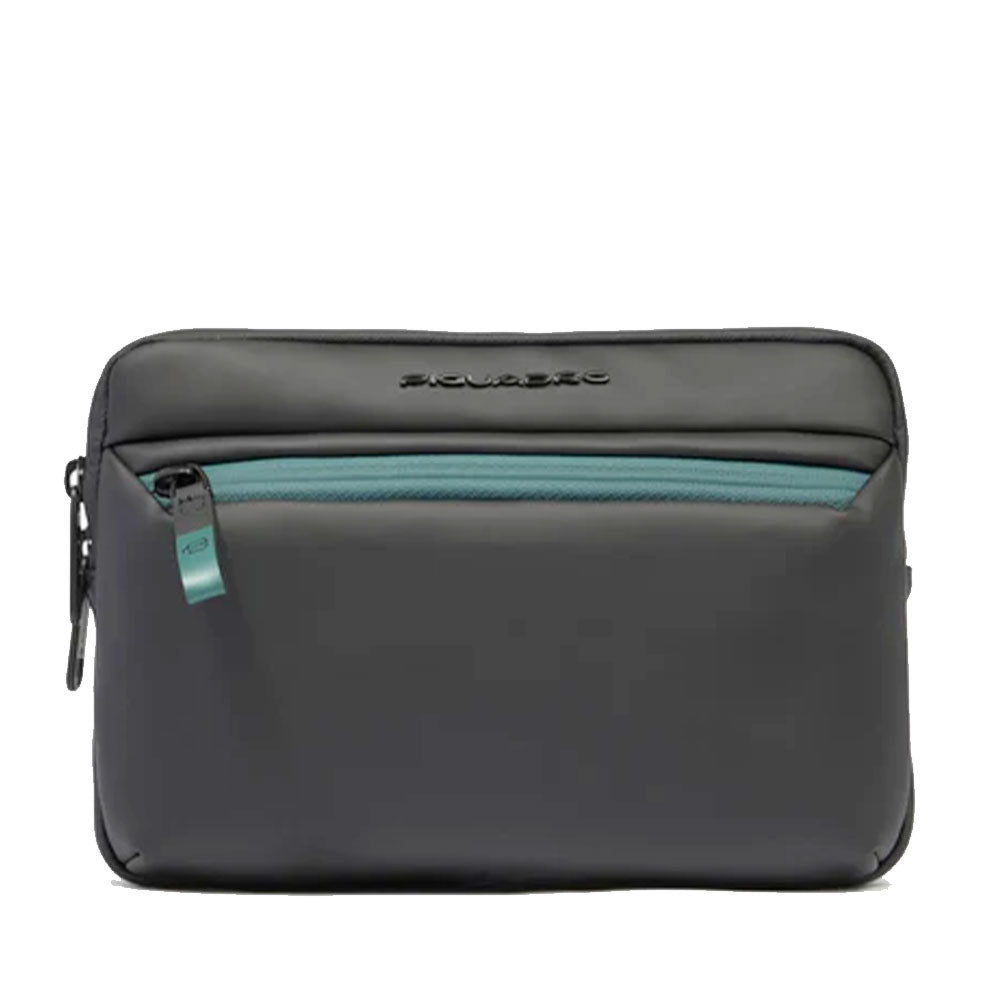 Pochette Uomo Piquadro in Tessuto colore Nero con Tracolla Linea Corner - AC6492C2OW