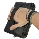Men's Black Fabric Clutch Bag PIQUADRO Corner with Shoulder Strap - AC6492C2OW