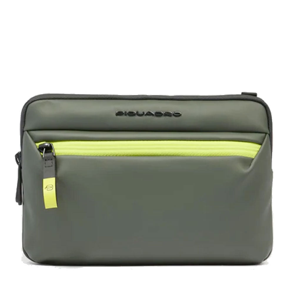 Pochette Uomo Piquadro in Tessuto colore Verde con Tracolla Linea Corner - AC6492C2OW