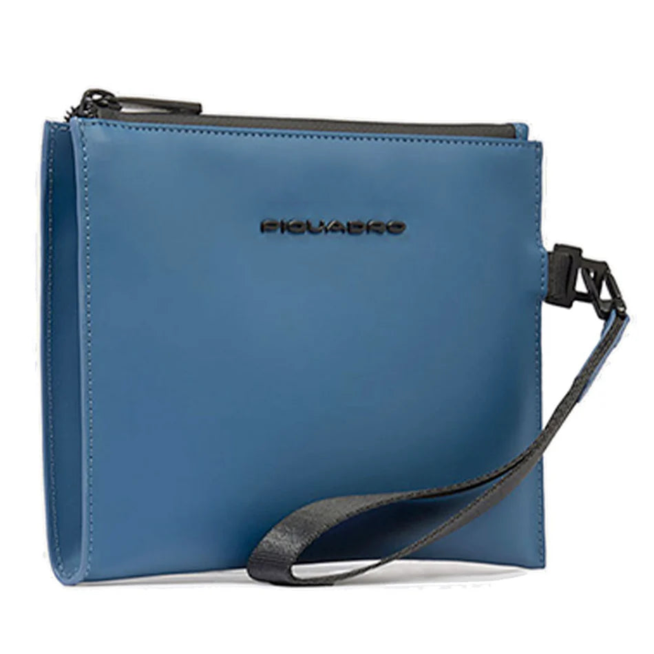 Pochette PIQUADRO in Tessuto Gommato Avio Linea Corner 2.0 Misura Piccola - AC6837C2OW