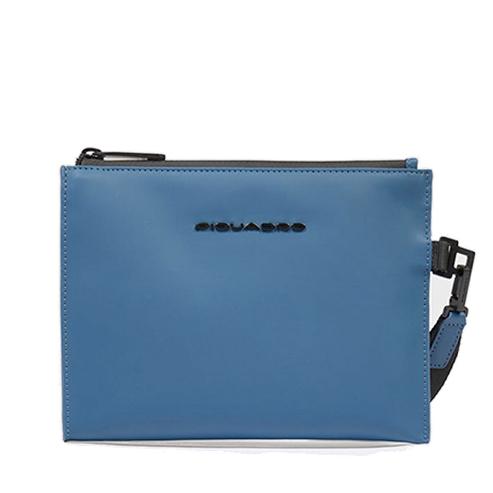 Pochette PIQUADRO in Tessuto Gommato Avio Linea Corner 2.0 Misura Media- AC6833C2OW