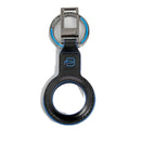 Portachiavi Uomo con CONNEQU 4.0 PIQUADRO in Pelle Nera Linea Blue Square - AC7077B2