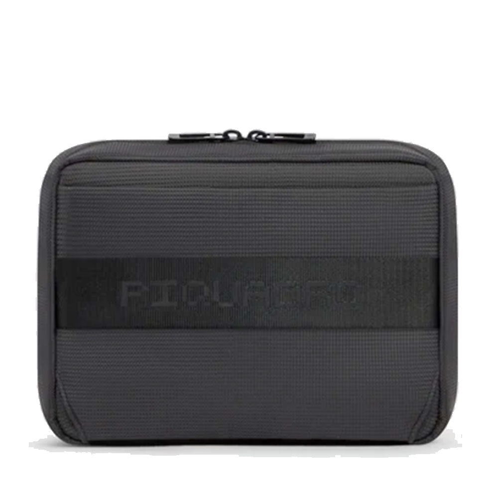 Beauty Case PIQUADRO Uomo in Tessuto e Pelle Colore Nero Linea Sync - AC7185W145