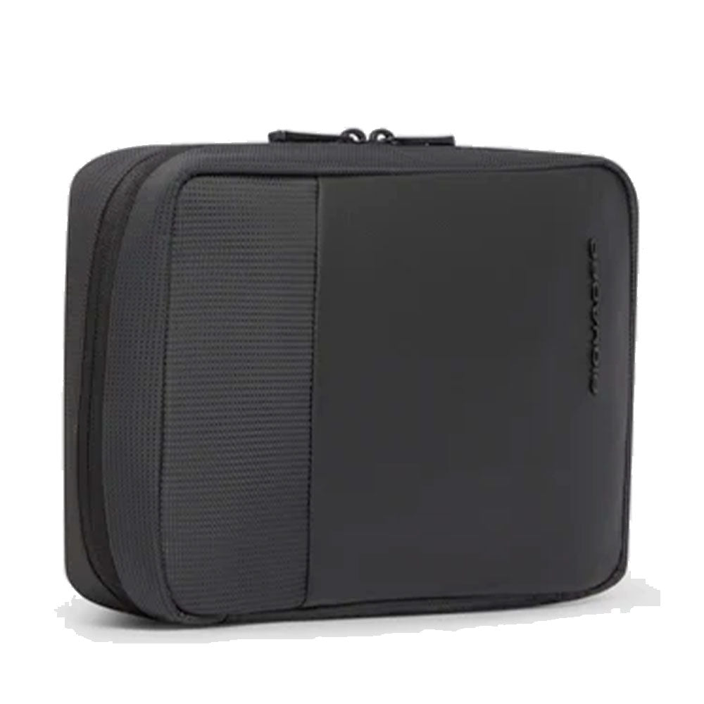 Beauty Case PIQUADRO Uomo in Tessuto e Pelle Colore Nero Linea Sync - AC7185W145