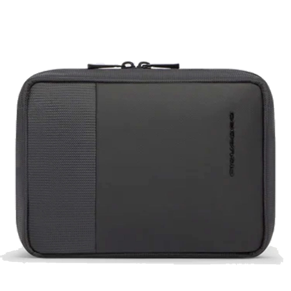 Beauty Case PIQUADRO Uomo in Tessuto e Pelle Colore Nero Linea Sync - AC7185W145