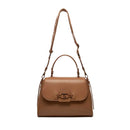 LIU JO Better Brown Damenhandtasche mit Klemmlogo