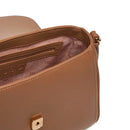 LIU JO Better Brown Damenhandtasche mit Klemmlogo