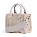 Mini Shopping Bag a Mano LIU JO Better in Eco-Fur colore True Champagne