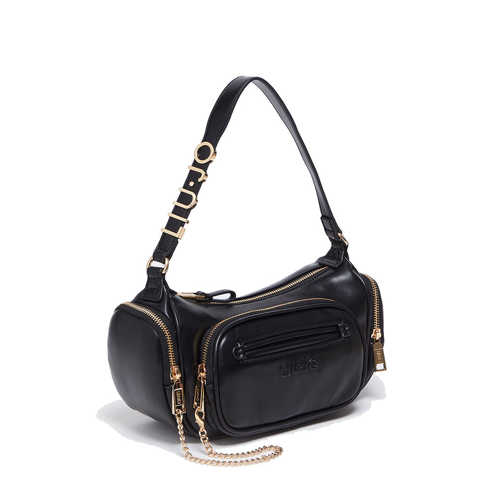 Borsa a Spalla LIU JO Better Lucida Nera – Cuoieriashop