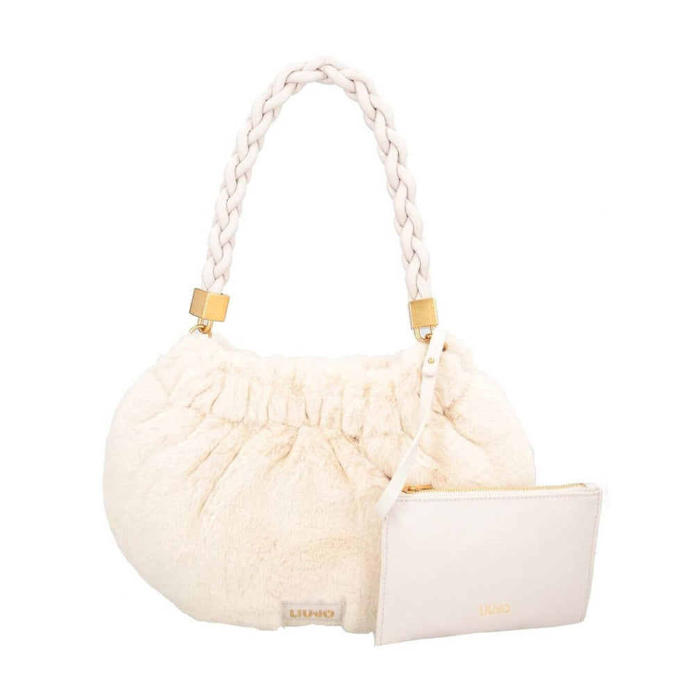 Borsa a Spalla LIU JO in Eco-Fur colore True Champagne