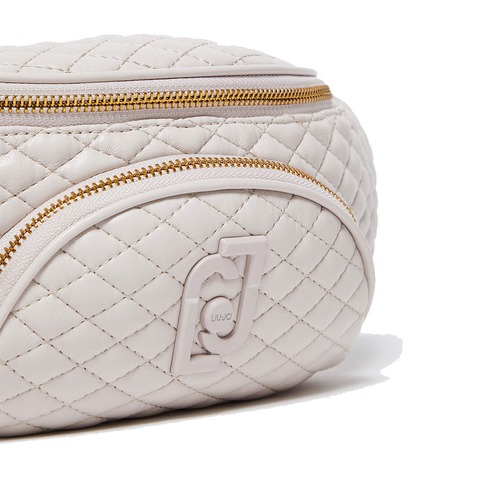 LIU JO Better Damen Gürteltasche Glossy Quilted True Champagne