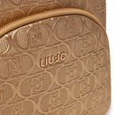 Zaino Donna LIU JO Better con Logo Monogram All Over color Oro