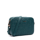 Camera Case a Tracolla LIU JO Better con Logo Monogram All Over Deep Emerald