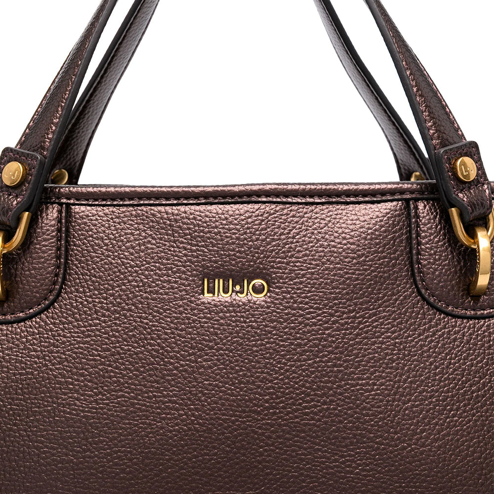 Borsa Donna a Mano Grande LIU JO Better con Pochette colore Brown Stone