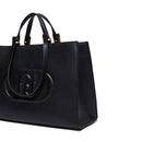 Shopping Bag Large a Mano e a Spalla LIU JO Better Nero con Maxi Logo in Rilievo